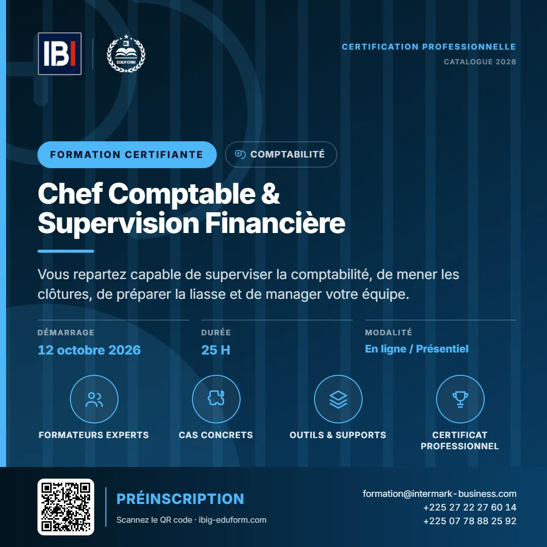 Chef Comptable & Supervision Financière