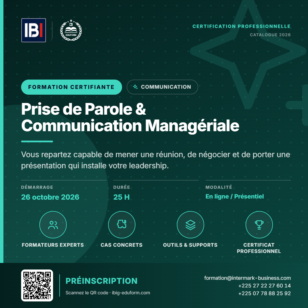 Prise de Parole & Communication Managériale