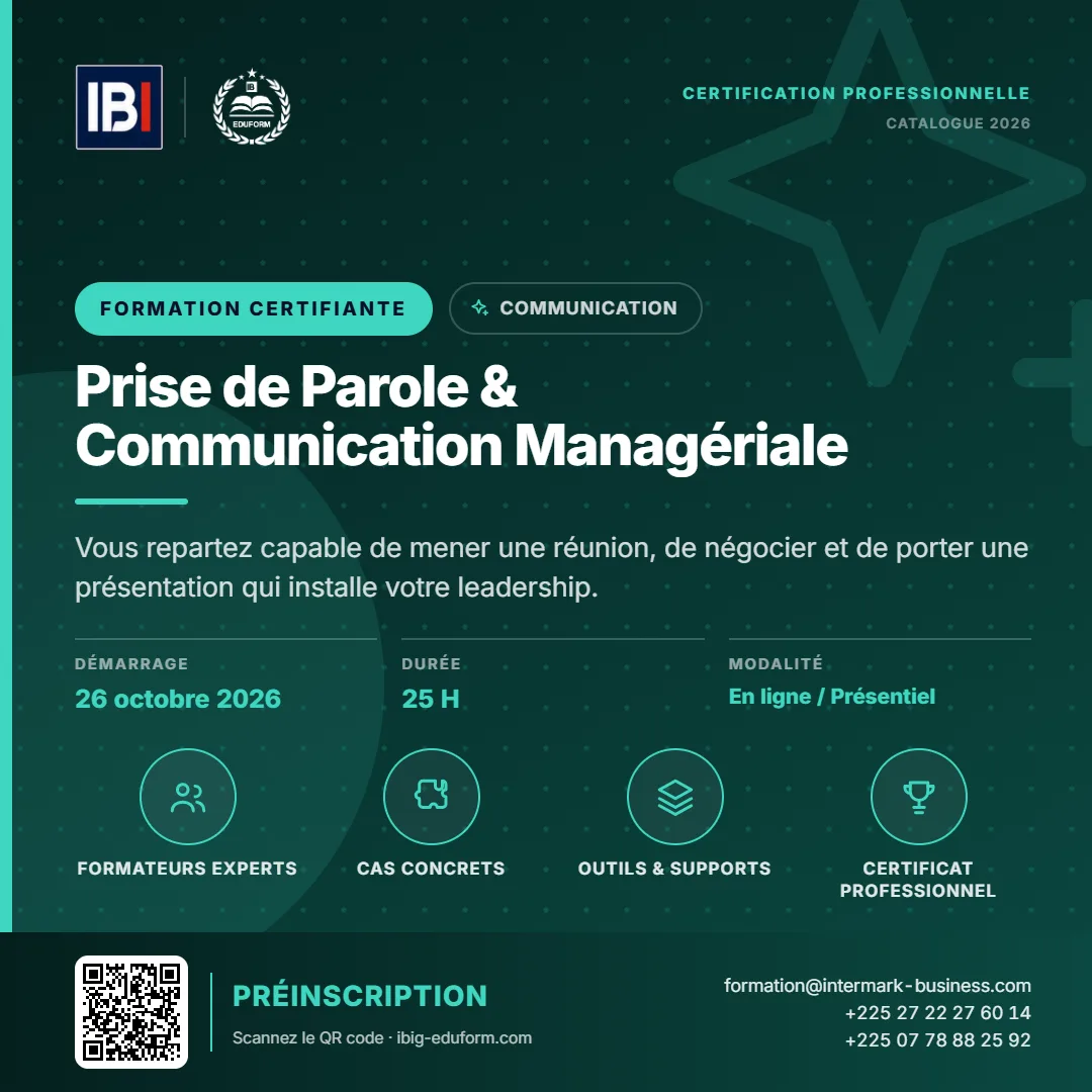 Prise de Parole & Communication Managériale