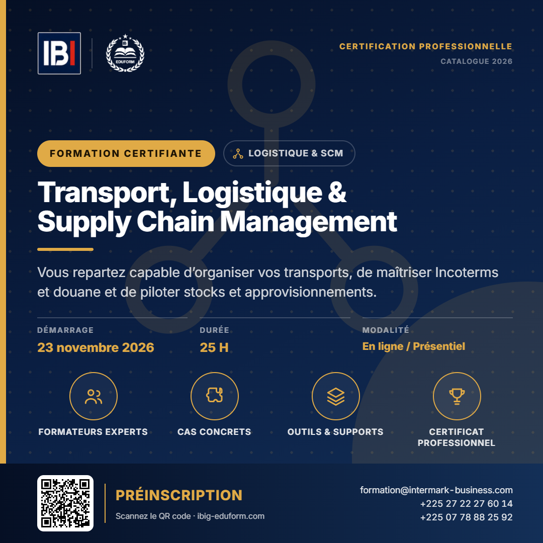 Transport, Logistique & Supply Chain Management